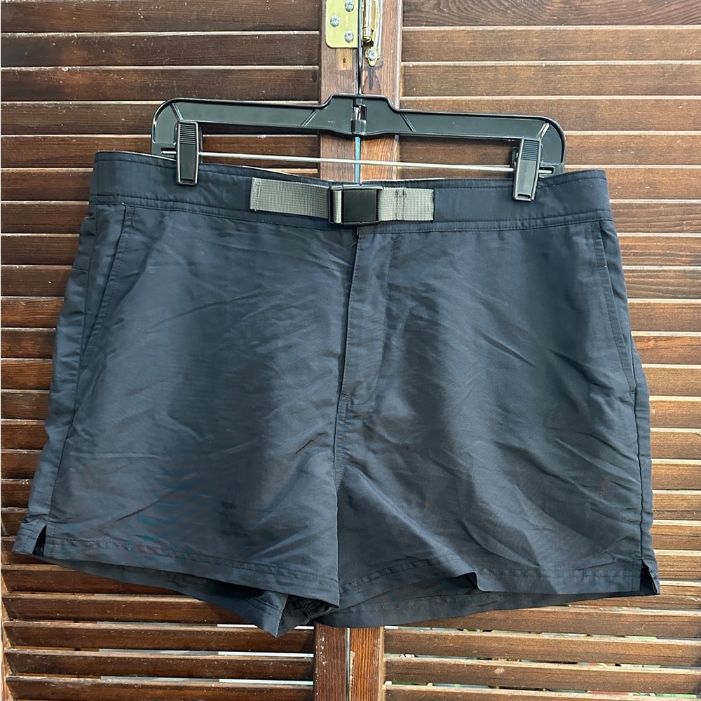 United By Blue High-Waisted Navy Blue Exercise Shorts
